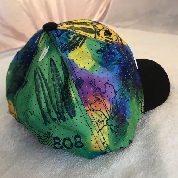 Island Crew Hawaii Adjustable SnapBack Tropical Color State Beach Baseball Cap - Picture 8 of 14